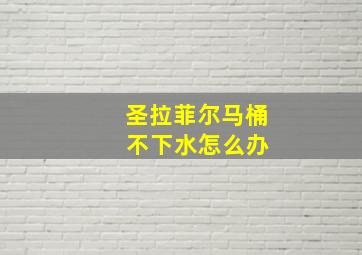 圣拉菲尔马桶 不下水怎么办